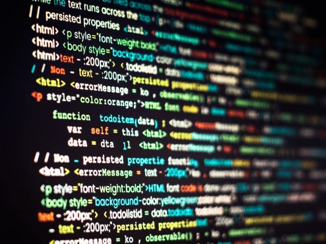 Fondo abstracto de código